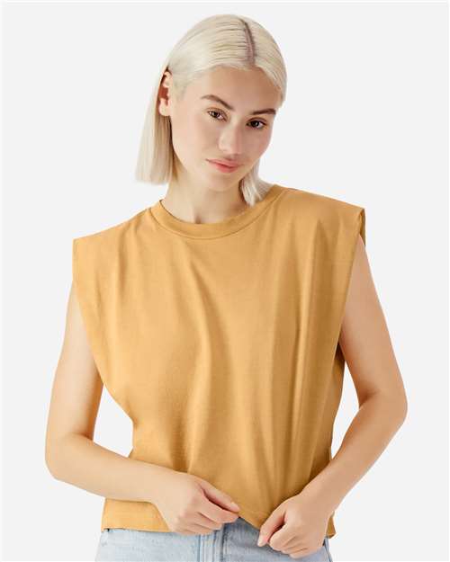 Garment-Dyed Women's Heavyweight Muscle Tee