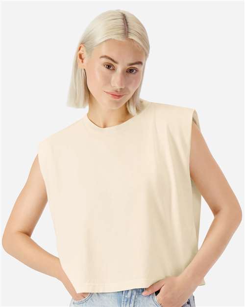 Garment-Dyed Women's Heavyweight Muscle Tee