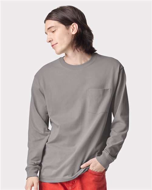 Super Heavyweight Long Sleeve Pocket Tee