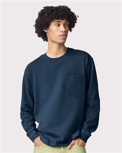 Super Heavyweight Long Sleeve Pocket Tee