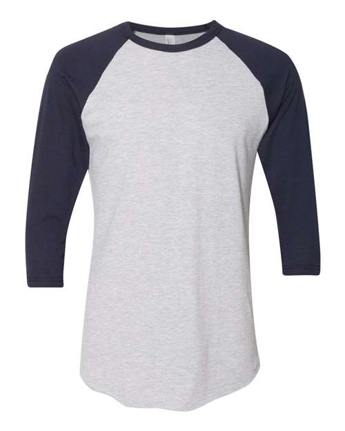 Unisex 50/50 Raglan Three-Quarter Sleeve Tee