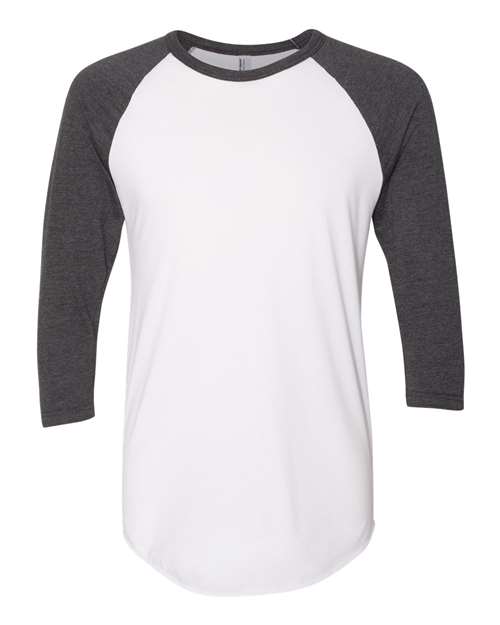 Unisex 50/50 Raglan Three-Quarter Sleeve Tee